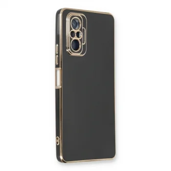 Xiaomi Redmi Note 10 Pro Kılıf Volet Silikon - Siyah
