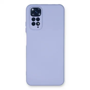 Xiaomi Redmi Note 11 Kılıf Nano İçi Kadife Silikon - Lila