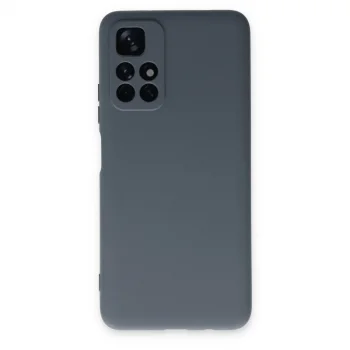 Xiaomi Redmi Note 11t Kılıf Nano İçi Kadife Silikon - Gri