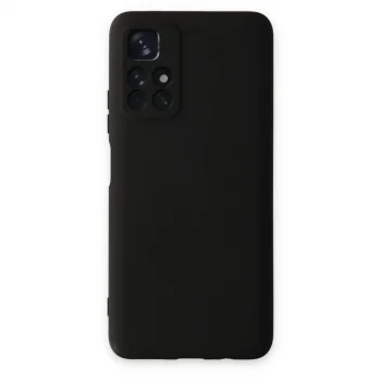 Xiaomi Redmi Note 11t Kılıf Nano İçi Kadife Silikon - Siyah