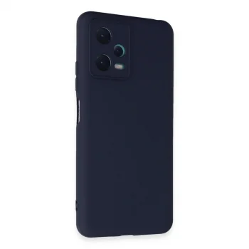 Xiaomi Redmi Note 12 5g Kılıf Nano İçi Kadife Silikon - Lacivert
