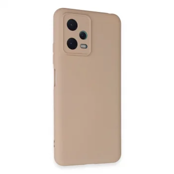 Xiaomi Redmi Note 12 5g Kılıf Nano İçi Kadife Silikon - Pudra