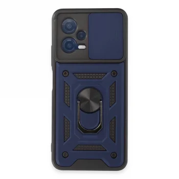 Xiaomi Redmi Note 12 5g Kılıf Pars Lens Yüzüklü Silikon - Lacivert