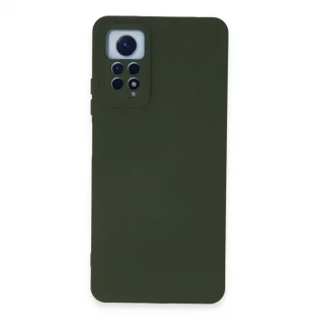 Xiaomi Redmi Note 12 Pro 4g Kılıf Nano İçi Kadife Silikon - Koyu Yeşil
