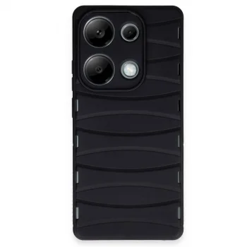 Xiaomi Redmi Note 13 Pro 4g Kılıf Bibercas Silikon Kapak - Siyah