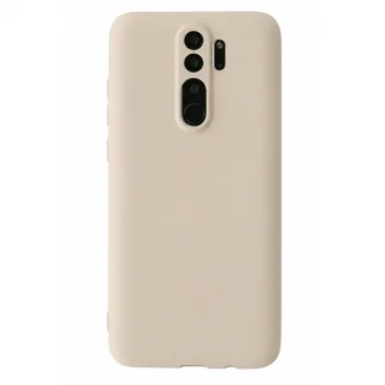 Xiaomi Redmi Note 8 Pro Kılıf First Silikon - Krem