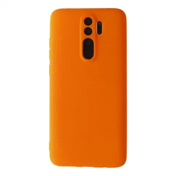 Xiaomi Redmi Note 8 Pro Kılıf First Silikon - Turuncu