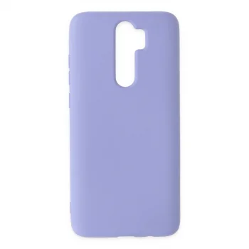 Xiaomi Redmi Note 8 Pro Kılıf Nano İçi Kadife Silikon - Lila