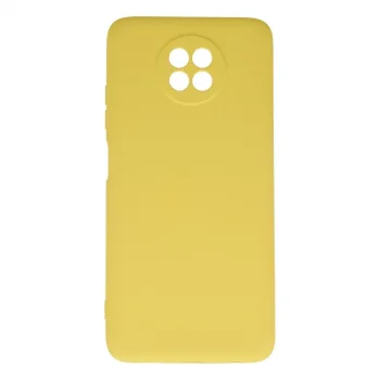 Xiaomi Redmi Note 9 5g Kılıf Nano İçi Kadife Silikon - Sarı