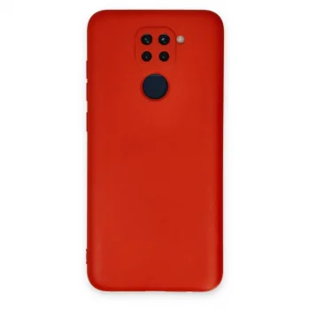 Xiaomi Redmi Note 9 Kılıf Nano İçi Kadife Silikon - Kırmızı