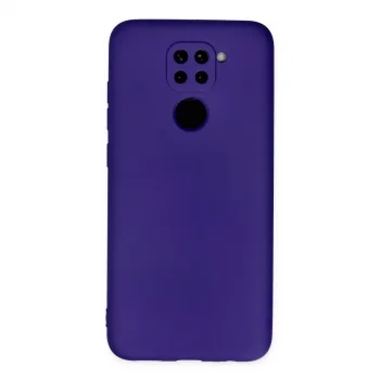 Xiaomi Redmi Note 9 Kılıf Nano İçi Kadife Silikon - Mor