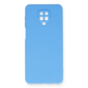 Xiaomi Redmi Note 9 Pro Kılıf Nano İçi Kadife Silikon - Mavi
