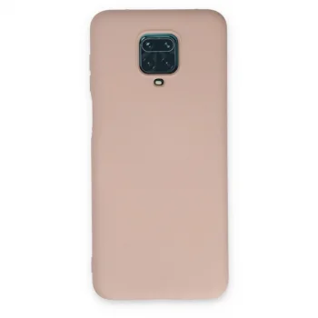 Xiaomi Redmi Note 9 Pro Kılıf Nano İçi Kadife Silikon - Pudra