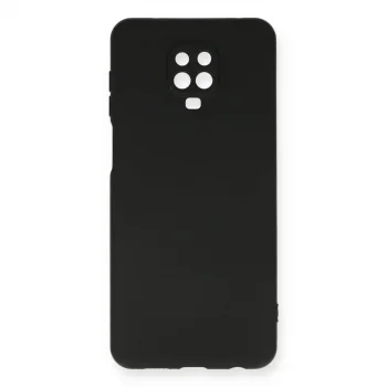 Xiaomi Redmi Note 9 Pro Kılıf Nano İçi Kadife Silikon - Siyah