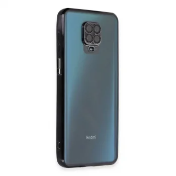 Xiaomi Redmi Note 9 Pro Kılıf Razer Lensli Silikon - Siyah