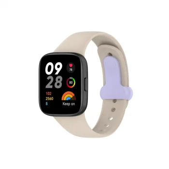 Xiaomi Redmi Watch 3 Origin Silikon Kordon (saat Değildir) - Bej