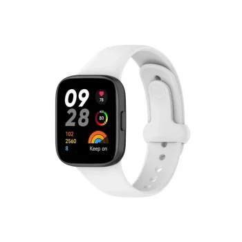 Xiaomi Redmi Watch 3 Origin Silikon Kordon (saat Değildir) - Beyaz