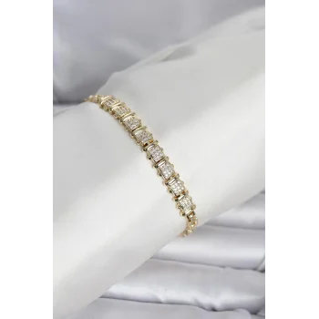Xuping Model Zirkon Taşlı Gold Renk Kadın Bileklik