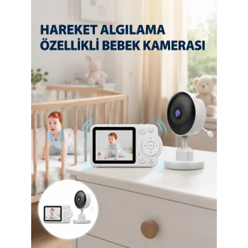 Yakınlaştırma Özellikli Gece Görüşlü Bebek İzleme Kamerası Yeni Nesil