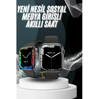 Yeni Model Akıllı Saat Dokunmatik Ekran Unisex Amoled Ekran 44 mm