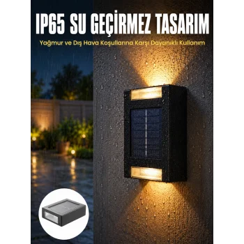 Yeni Model Solar Çift Taraflı Duvar Lambası Dekoratif Duvar Lambası Yeni Nesil