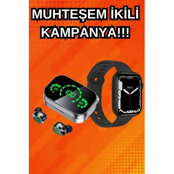 Yeni Nesil Akıllı Saat ve Ucuz Kaliteli Bluetooth Kablosuz Kulaklık Amoled Ekran