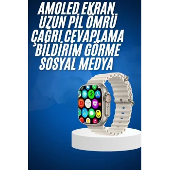 Yeni Nesil Bluetooth Bağlantılı Akıllı Saat Sosyal Medya Girişli Uyku Takibi