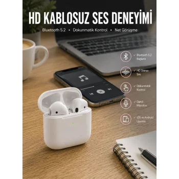 Yeni Nesil Bluetooth Kulaklık Eller Serbest Aramalar ve Yüksek Kaliteli Ses İçin İdeal Kulaklık