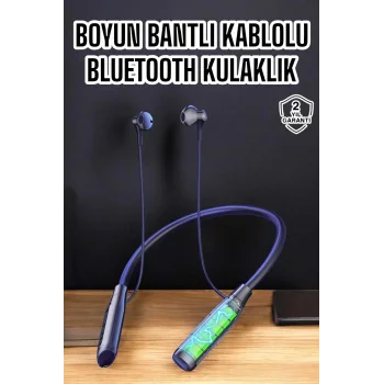 Yeni Nesil Bluetooth Kulaklık Kablolu Kulak İçi Dijital Göstergeli