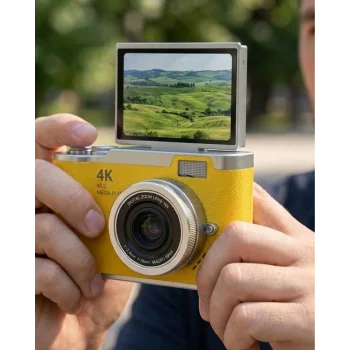 Yeni Nesil Dijital Kamera 48 MP 4K Video Zoomlu Selfie ve Vlog Kamera