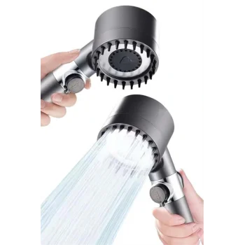 Yeni Nesil Duş Başlığı Paslanmaz Çelik Masaj Etkili Ergonomik Tasarım Su Basınçlı