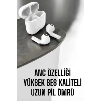 Yeni Nesil Pro Bluetooth Kulaklık Uzun Pil Ömrü Beyaz