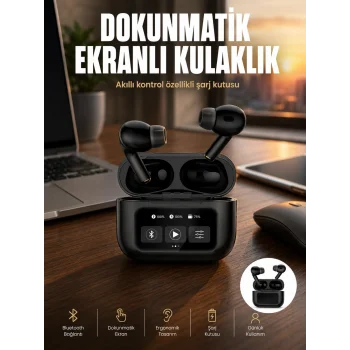 Yeni Nesil Pro Ekranlı Bluetooth Kulaklık 5.0 Bluetooth Yeni Nesil