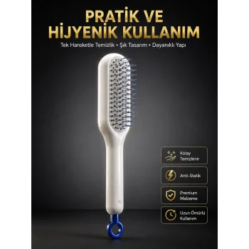 Yeni Nesil Saç Fırçası Saç Derisini Ölü Derilerinden Arındırır Kolay Temizlenen