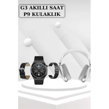 Yeni Nesil Sesli Görüşme Akıllı Saat ve Powerbank Çoklu Şarj Girişli Bluetooth Kulaklık Nabız Ölçer