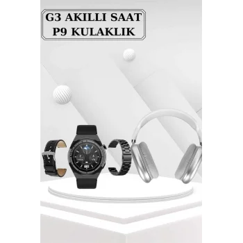 Yeni Nesil Sesli Görüşme Akıllı Saat ve Powerbank Çoklu Şarj Girişli Bluetooth Kulaklık Nabız Ölçer