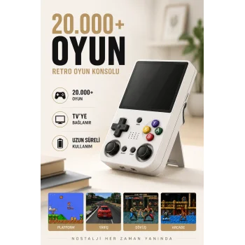 Yeni Nesil Taşınabilir Oyun Konsolu 20 Bin Oyunlu Oyun Cihazı