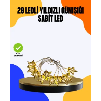 Yıldız Led Işık 5 Metre Dekoratif Aydınlatma Günışığı