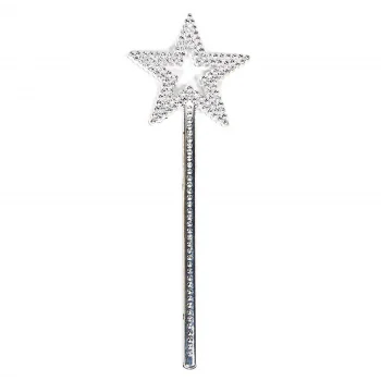 Yıldız Model Peri Asası Melek Asası Prenses Asası Metalize Gümüş Renk