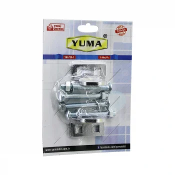 YUMA YM-730-1 KAPI EMNİYET REZESİ  ASMA KİLİT TAKILABİLİR MENTEŞE (5047)