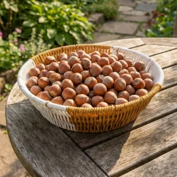 Yuvarlak Çift Renkli Plastik Rattan Ekmek ve Meyve Sepeti - Çok Amaçlı Banyo ve Mutfak Düzenleyici - Yıkanabilir Tezgâh Üstü Organizer (5047)