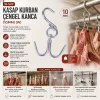 10 ADET 10MM W KASAP KURBAN ÇENGEL KANCA (5047)
