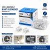 100 ADET 2Lİ 2X2.5 KABLO GEÇMELİ MANDALLI BUAT KLEMENSİ (5047)