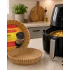 100 Lü Airfryer Kağıdı Yağ Geçirmez Yapışmaz Pişirme Kağıdı