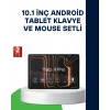 10.1 İnç Android Tablet Klavye ve Mouse Setli 5G Destekli