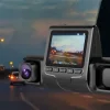 1080P Üçlü Lens Araba Dash Cam Dashcam Ön İç &amp; Arka HD Araba DVR 120 ° Açı Döngü Kaydı Yerçekimi Sensörü (5047)
