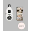 1080P WiFi Ampul Güvenlik Kamerası – Gece Görüş & Uzaktan Erişim