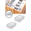 12 Bölmeli Pratik Bölmeli Çekmece Düzenleyici Organizer(İç Çamaşırı Kravat Çorap Düzenleyici)