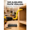 12 Parça Akrobat Bits Seti Çok Amaçlı Vidalama Dayanıklı Çelik