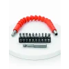 12 Parça Esnek Bits Uç Seti 300 mm Esnek Şaftlı Tornavida Uç Seti